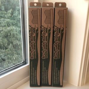 3 new bamboo toothbrushes